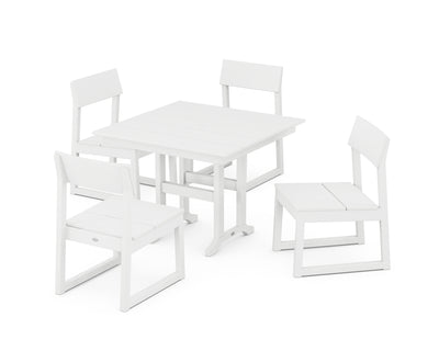 EDGE Side Chair 5-Piece Farmhouse Dining Set