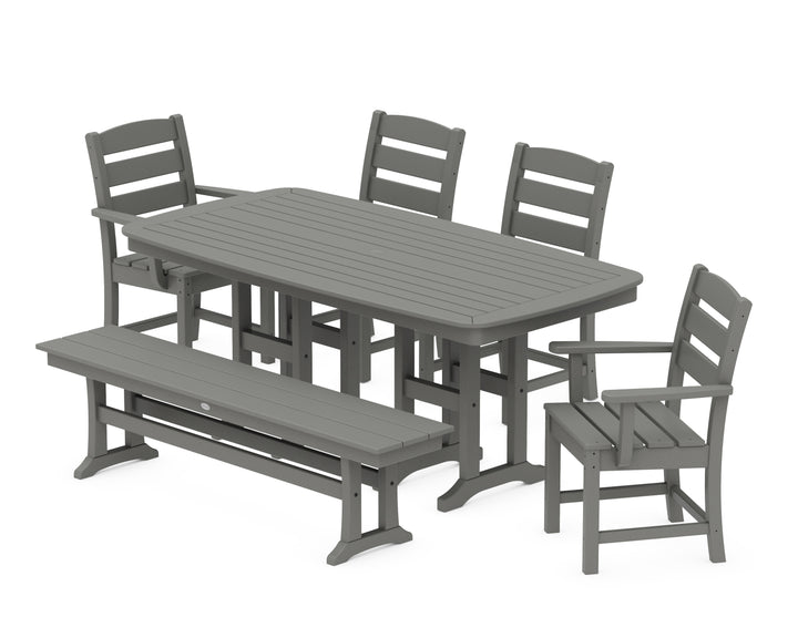 POLYWOOD® Lakeside 6-Piece Dining Set with Bench