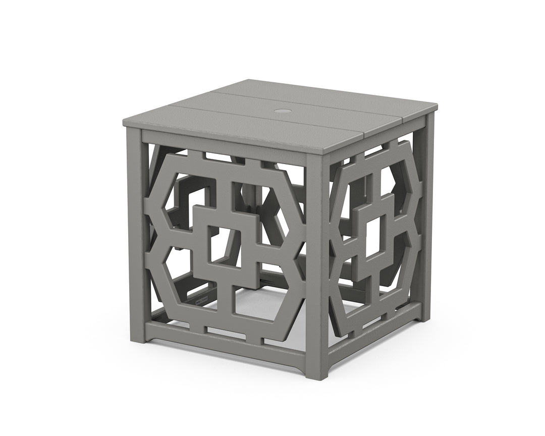 Martha Stewart by POLYWOOD® Chinoiserie Umbrella Stand Accent Table