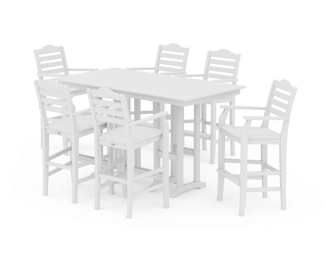 Draper James™ by  POLYWOOD® Savannah Arm Chair 7-Piece Farmhouse Bar Set