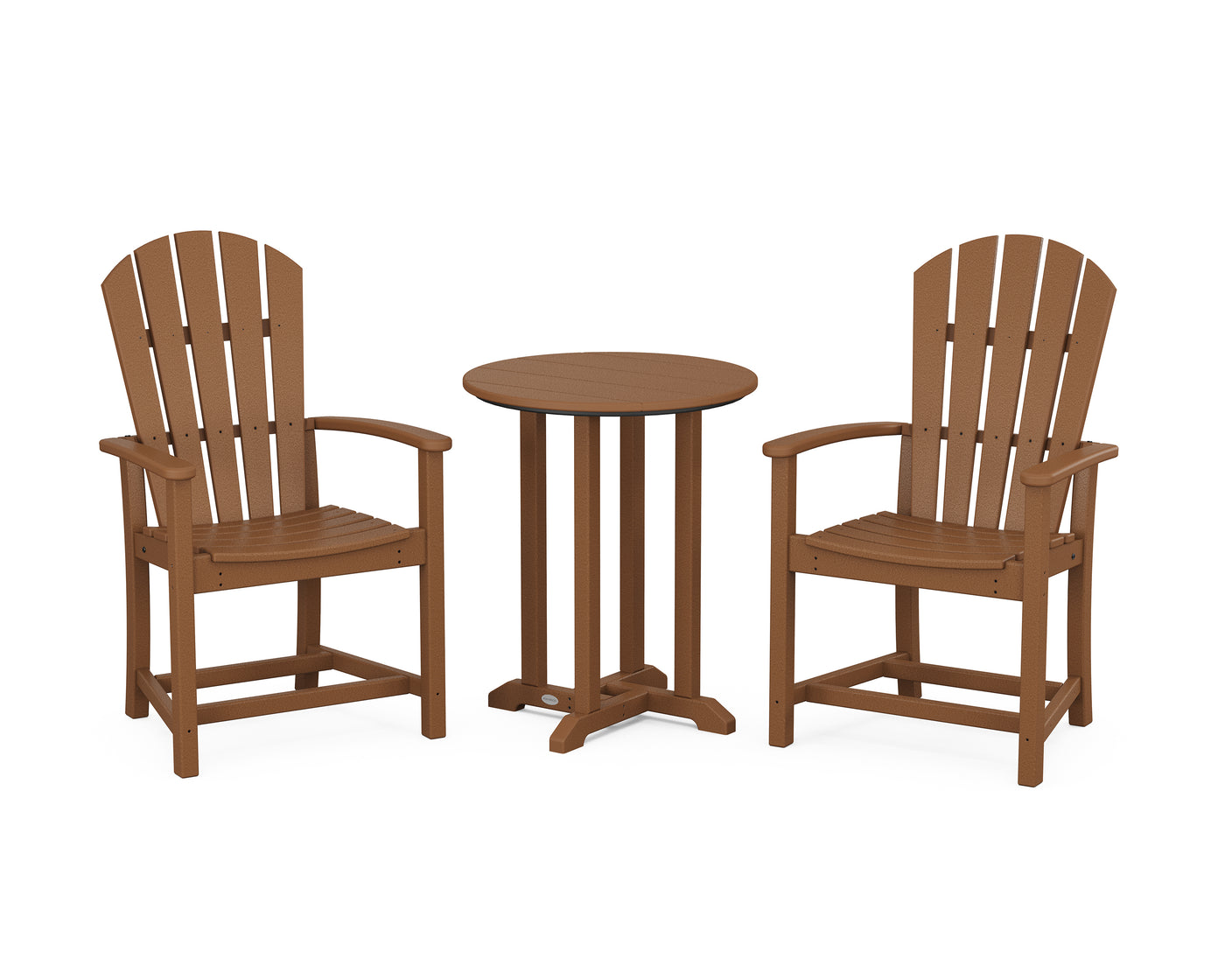 Palm Coast 3-Piece Round Farmhouse Bistro Dining Set