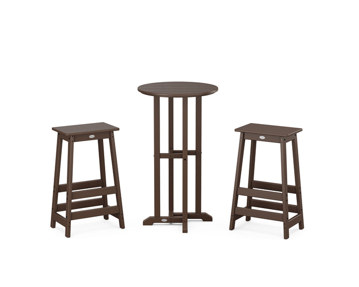 POLYWOOD® Modern Studio Bar Stool 3-Piece Bistro Set