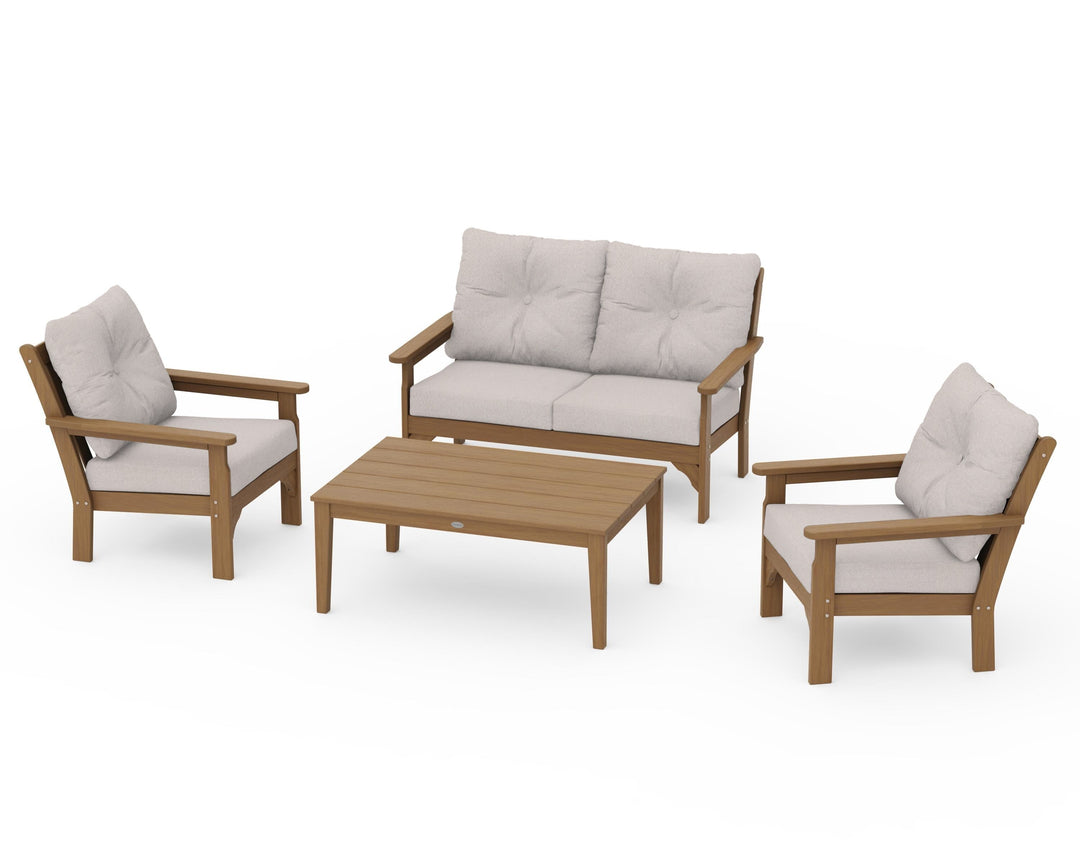 POLYWOOD® Vineyard 4-Piece Deep Seating Set