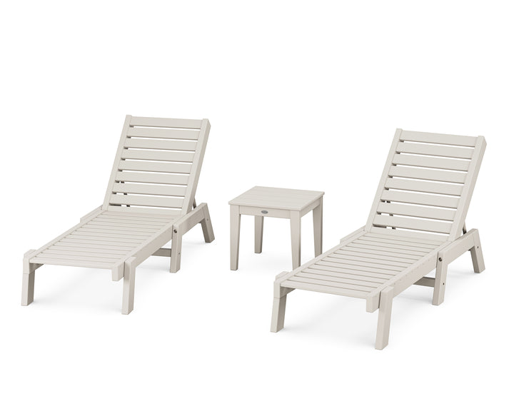 POLYWOOD® Captain Chaise 3-Piece Set