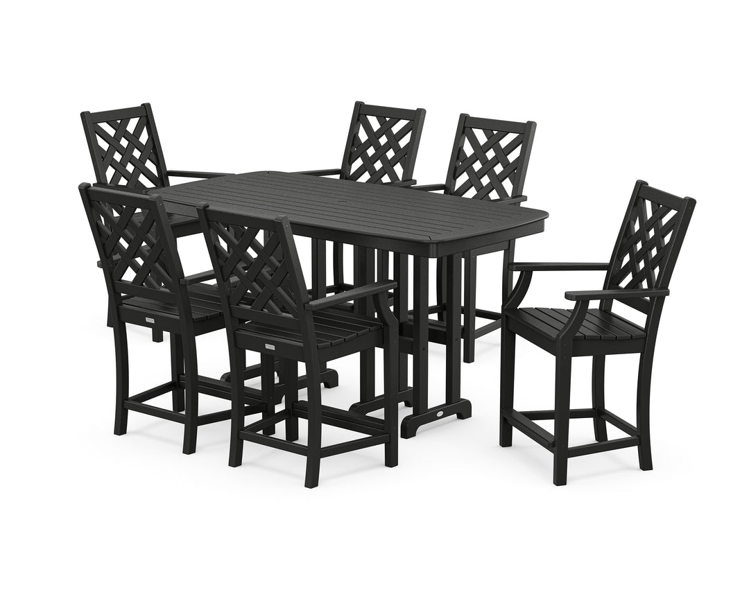 Country Living Wovendale Arm Chair 7-Piece Counter Set