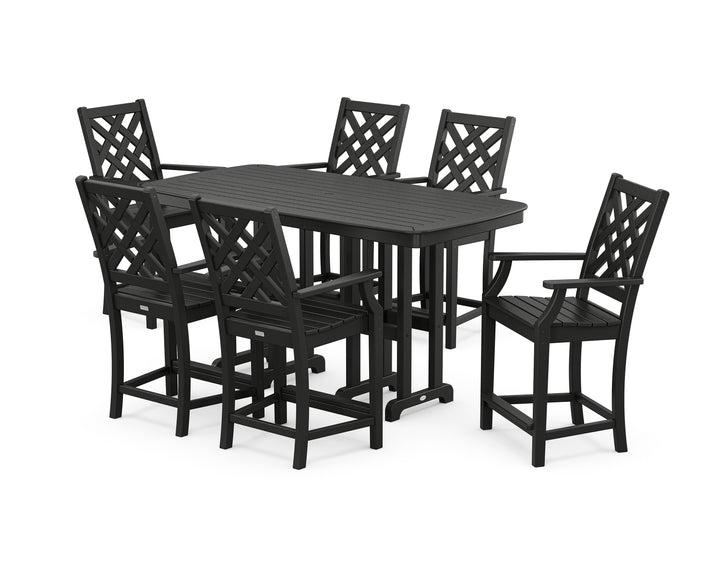 Country Living Wovendale Arm Chair 7-Piece Counter Set