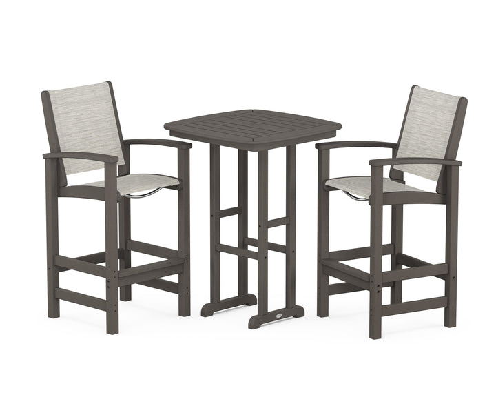 POLYWOOD® Coastal 3-Piece Bar Set