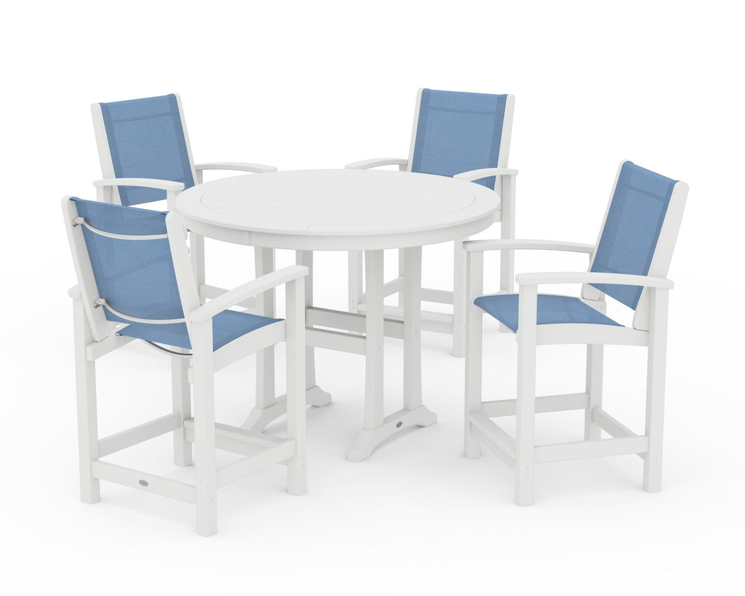 POLYWOOD® Coastal 5-Piece Counter Set