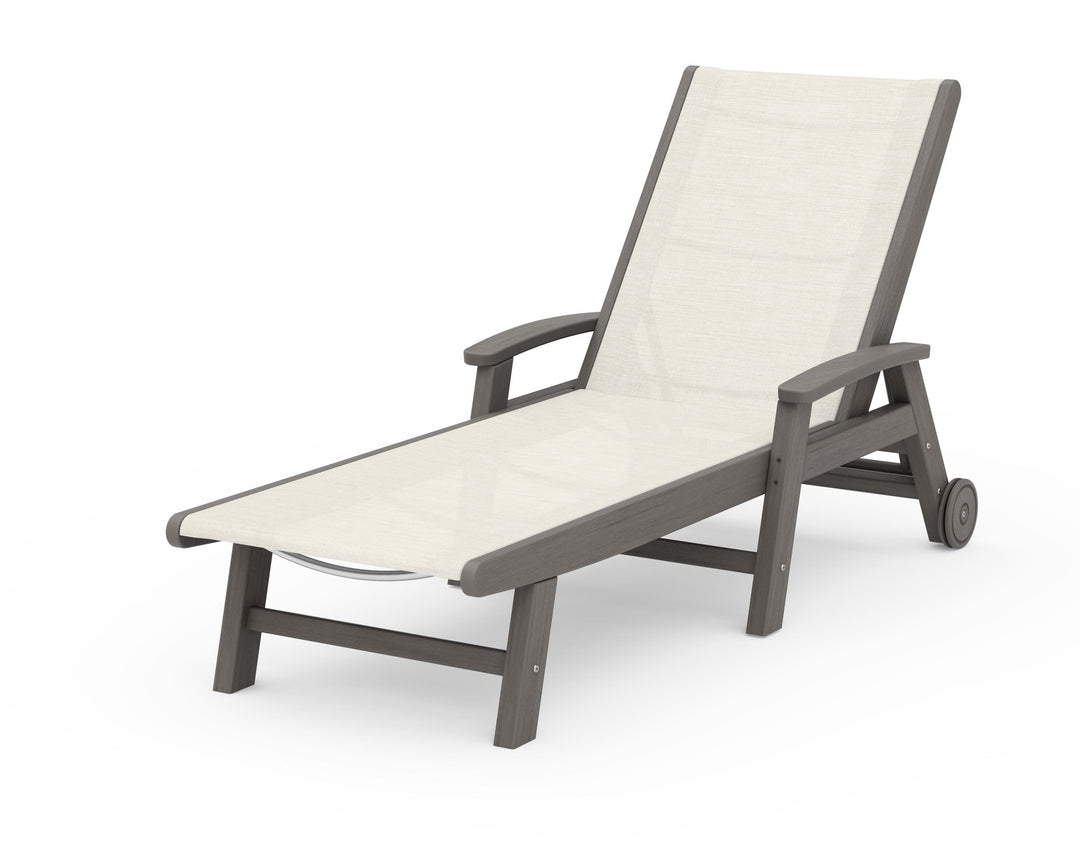 POLYWOOD® Coastal Chaise with Wheels