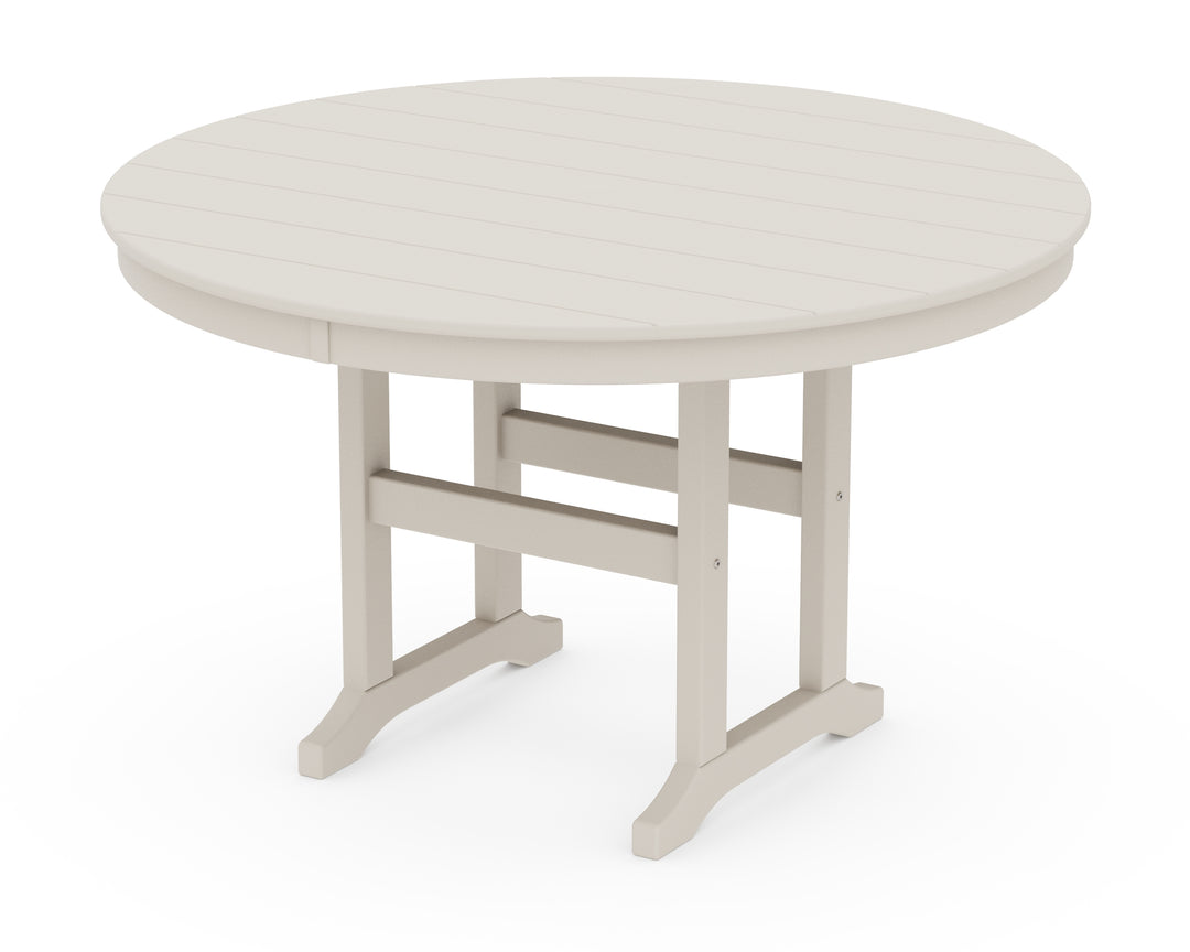 POLYWOOD® 48" Round Farmhouse Dining Table