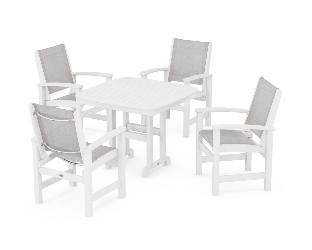 POLYWOOD® Coastal 5-Piece Dining Set