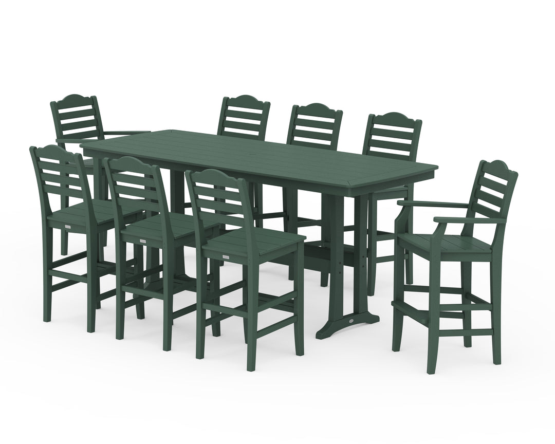 Draper James™ by  POLYWOOD® Savannah 9-Piece Bar Set with Trestle Legs