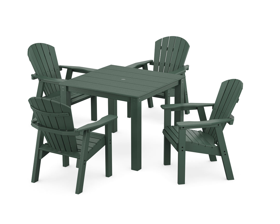 POLYWOOD® Seashell Coast 5-Piece Parsons Dining Set