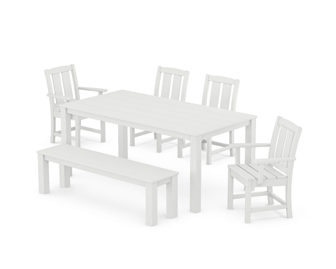 POLYWOOD® Mission 6-Piece Parsons Dining Set with Bench