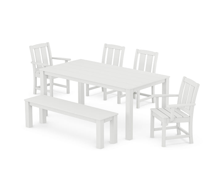 POLYWOOD® Mission 6-Piece Parsons Dining Set with Bench