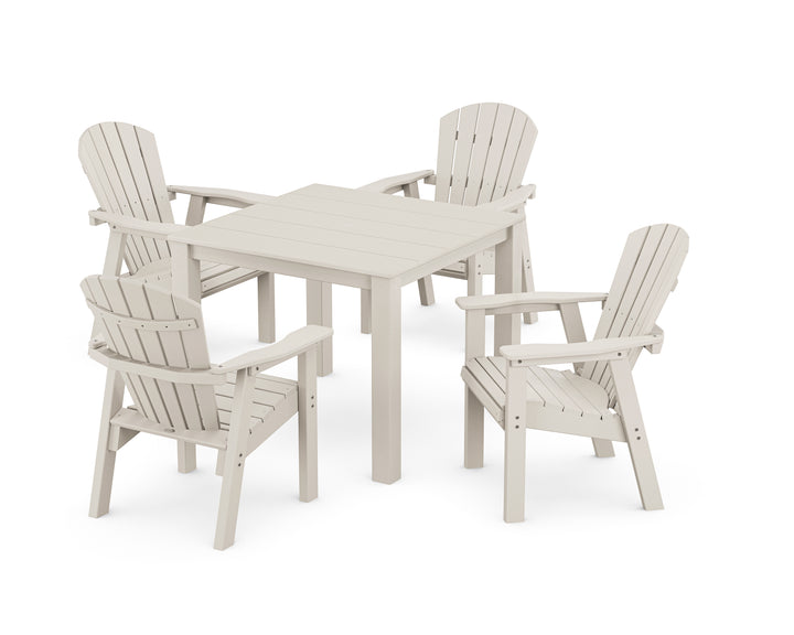 POLYWOOD® Seashell Coast 5-Piece Parsons Dining Set