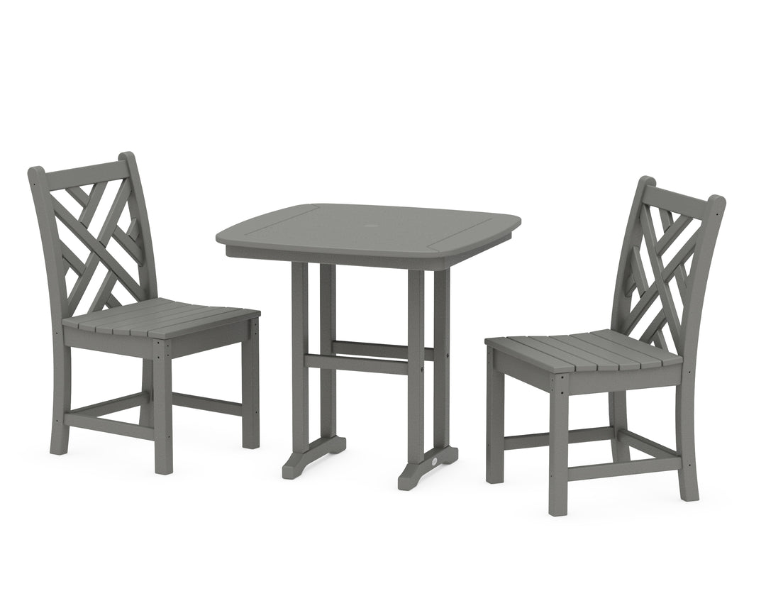 POLYWOOD® Chippendale Side Chair 3-Piece Dining Set