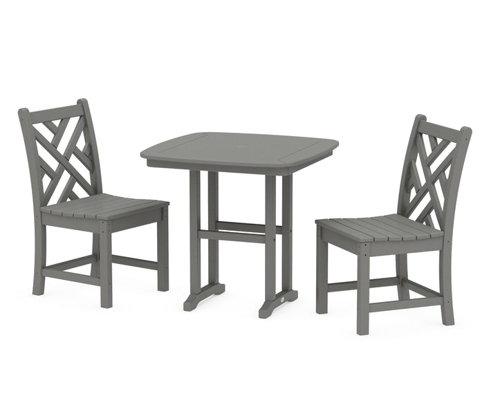 POLYWOOD® Chippendale Side Chair 3-Piece Dining Set