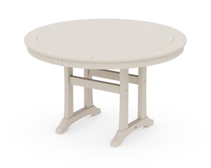 POLYWOOD® Nautical Trestle 48" Round Dining Table