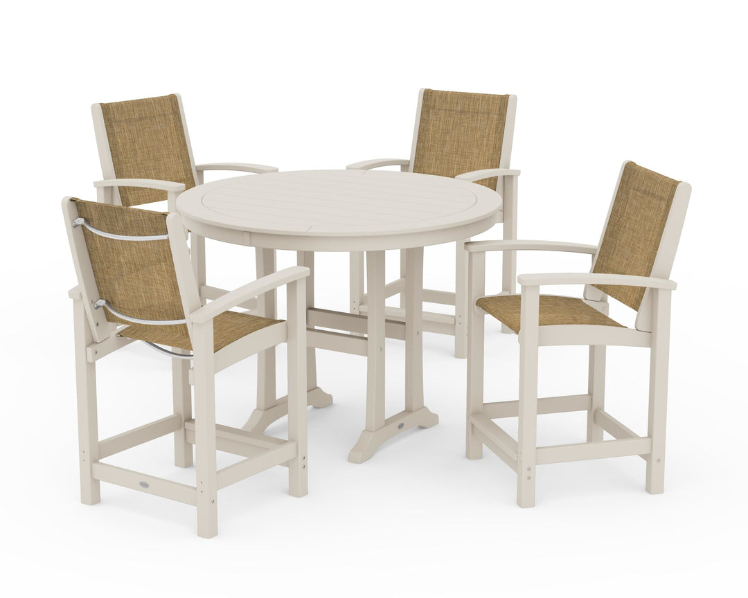 POLYWOOD® Coastal 5-Piece Counter Set