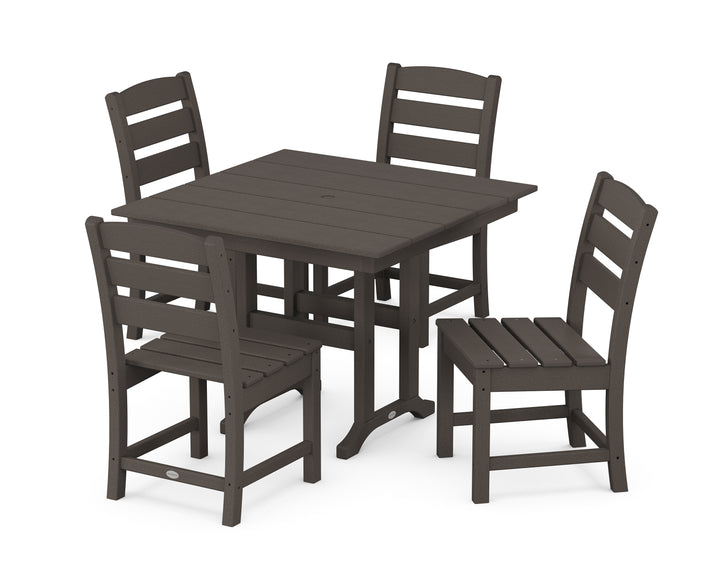 POLYWOOD® Lakeside Side Chair 5-Piece Farmhouse Dining Set