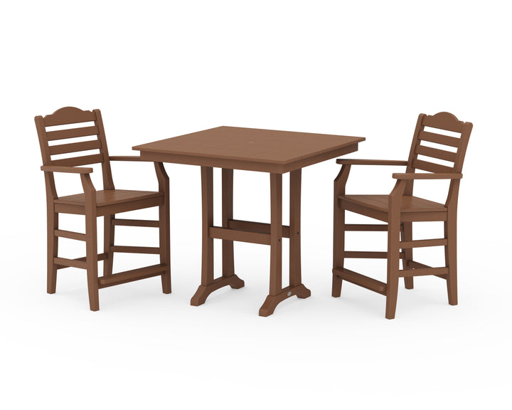 Draper James™ by  POLYWOOD® Savannah 3-Piece Farmhouse Counter Set with Trestle Legs