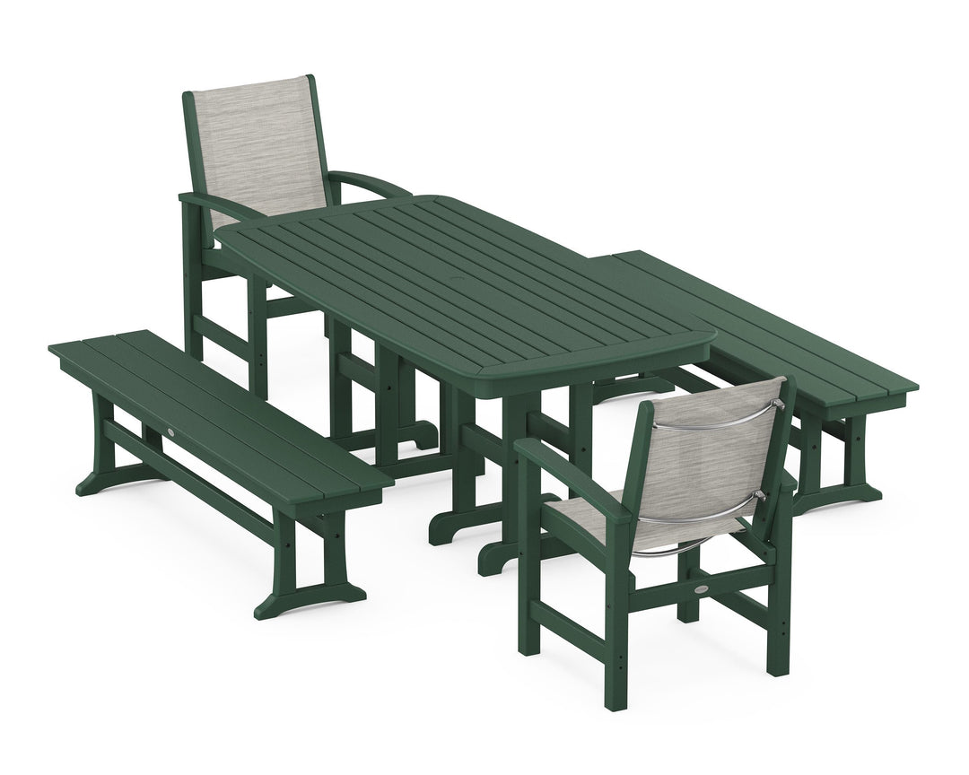POLYWOOD® Coastal 5-Piece Dining Set