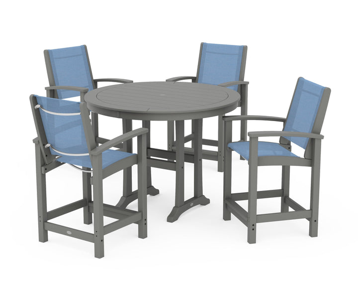 POLYWOOD® Coastal 5-Piece Counter Set