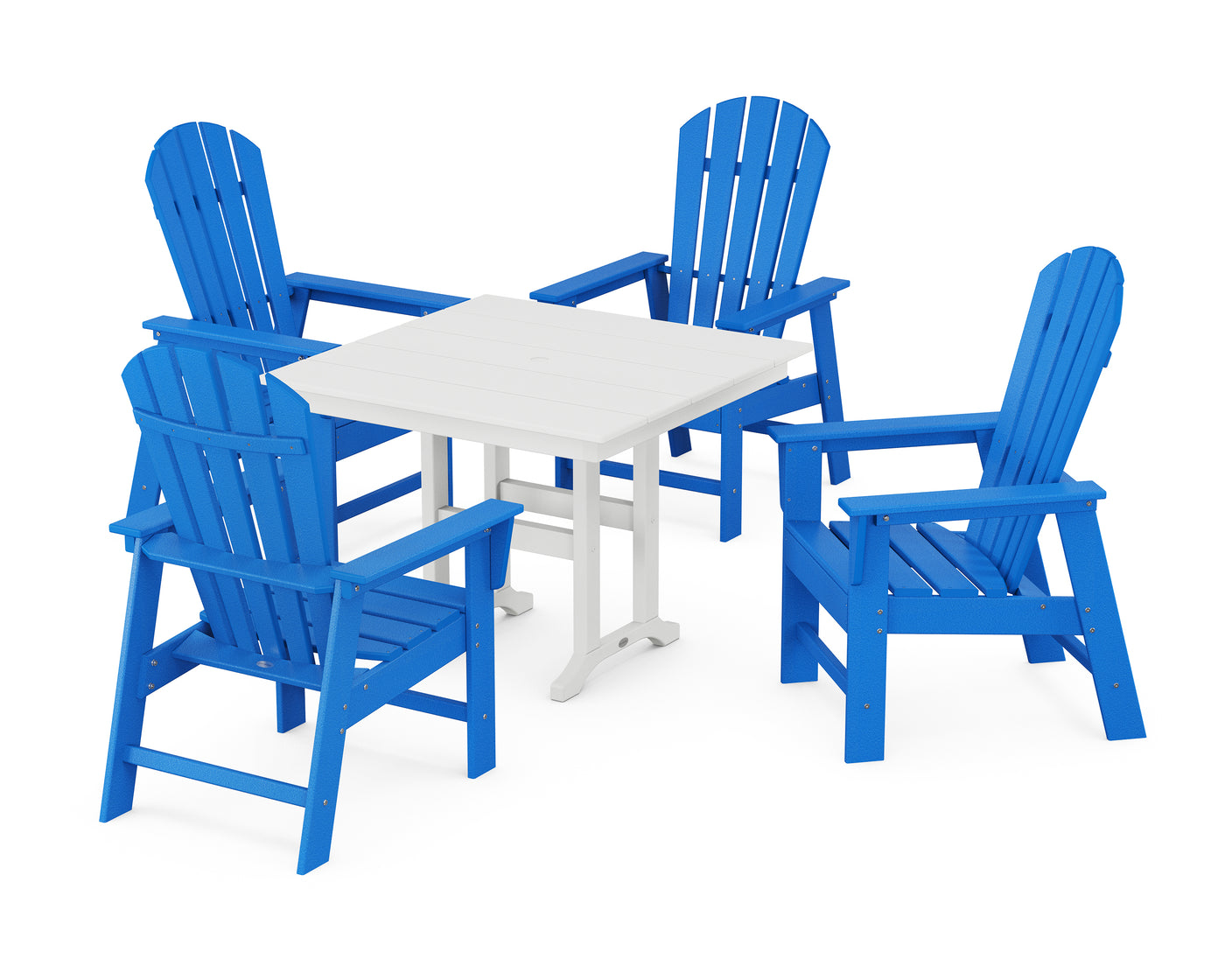 South Beach 5-Piece Farmhouse Dining Set