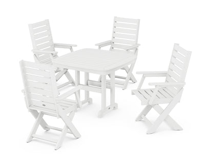 Captain Folding Chair 5-Piece Dining Set