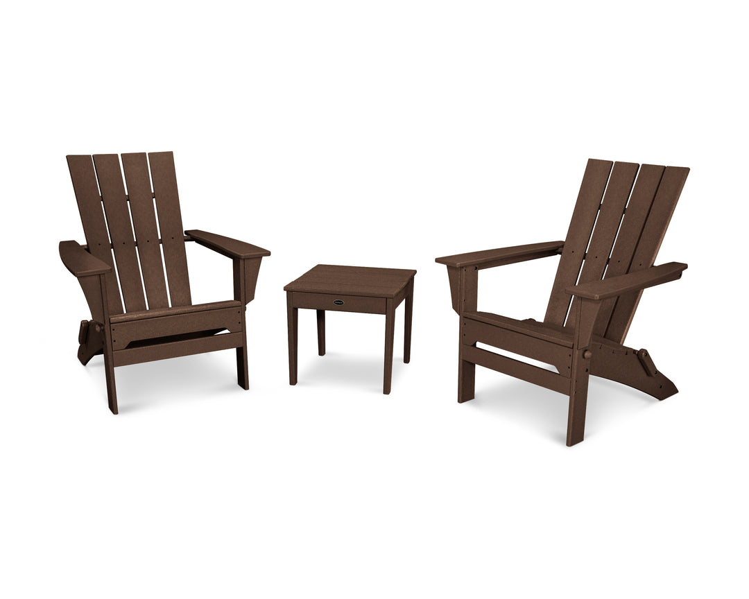POLYWOOD® Quattro Folding Chair 3-Piece Adirondack Set