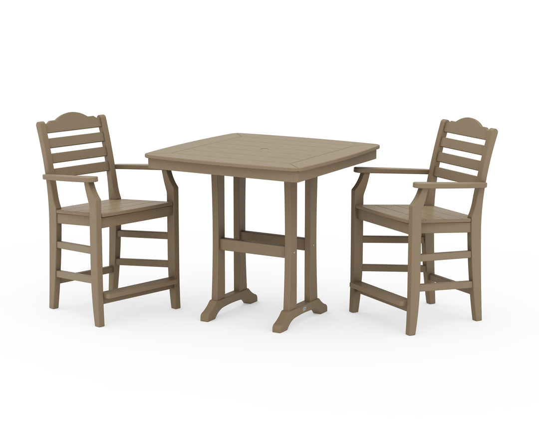Draper James™ by  POLYWOOD® Savannah 3-Piece Counter Set with Trestle Legs
