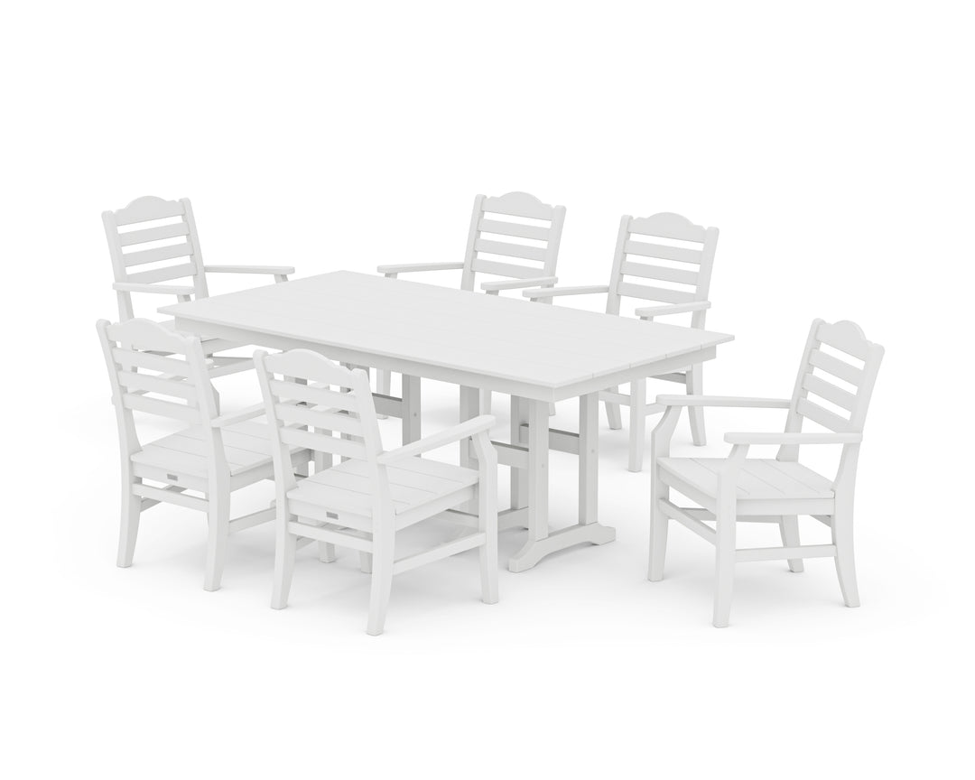 POLYWOOD® Savannah Arm Chair 7-Piece Farmhouse Dining Set