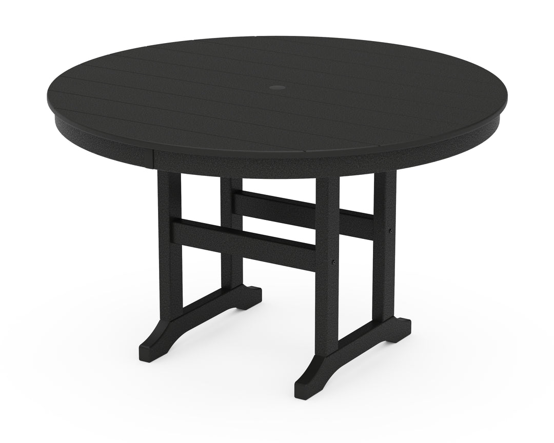 POLYWOOD® 48" Round Farmhouse Dining Table