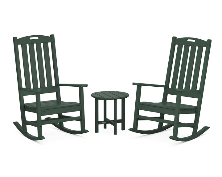 POLYWOOD® Nautical 3-Piece Porch Rocking Chair Set