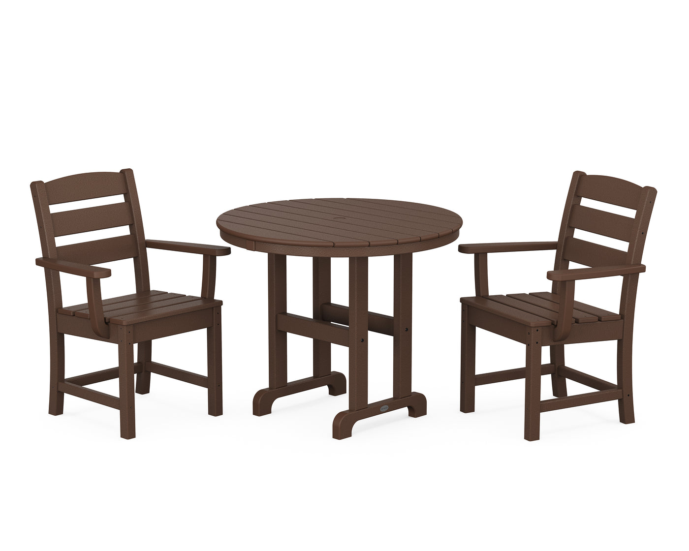 Lakeside 3-Piece Round Dining Set