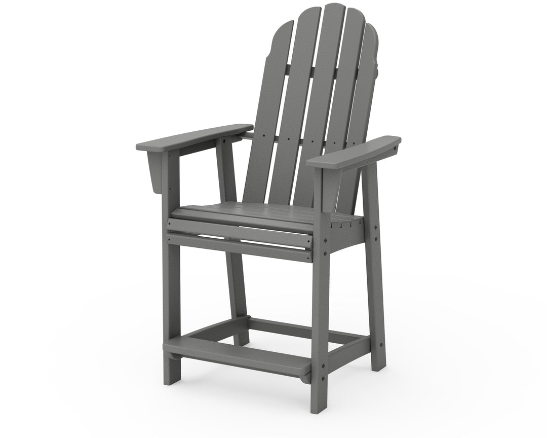 POLYWOOD® Vineyard Curveback Adirondack Counter Chair