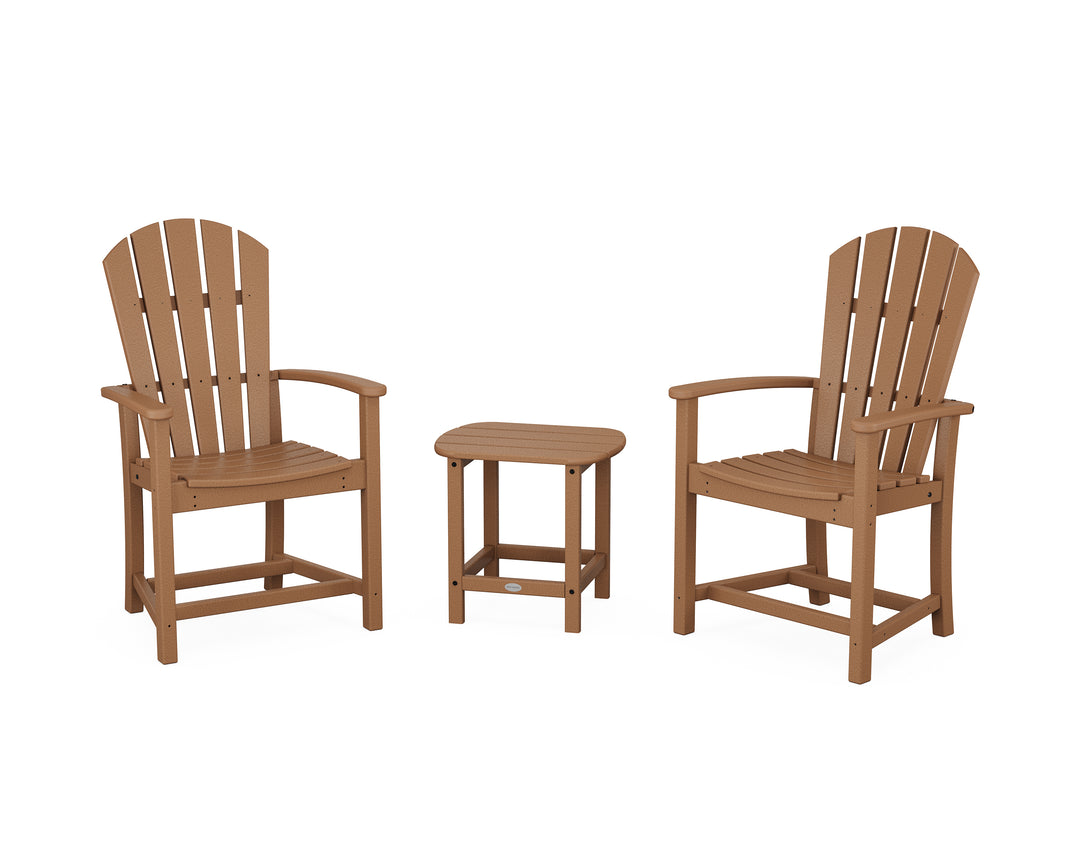 POLYWOOD® Palm Coast 3-Piece Upright Adirondack Chair Set