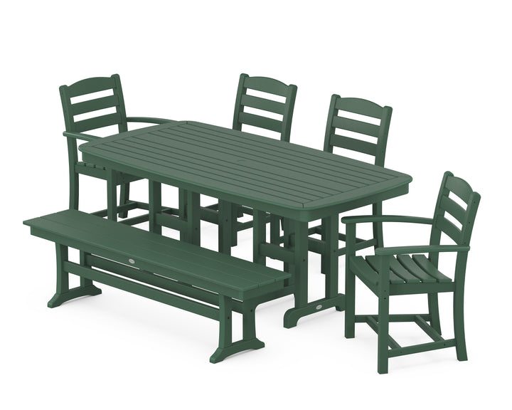 POLYWOOD® La Casa Café 6-Piece Dining Set with Bench