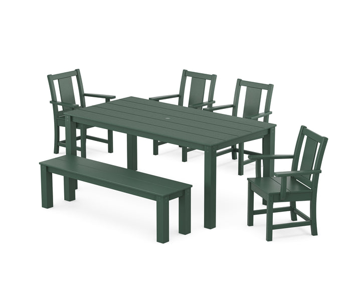 POLYWOOD® Prairie 6-Piece Parsons Dining Set with Bench
