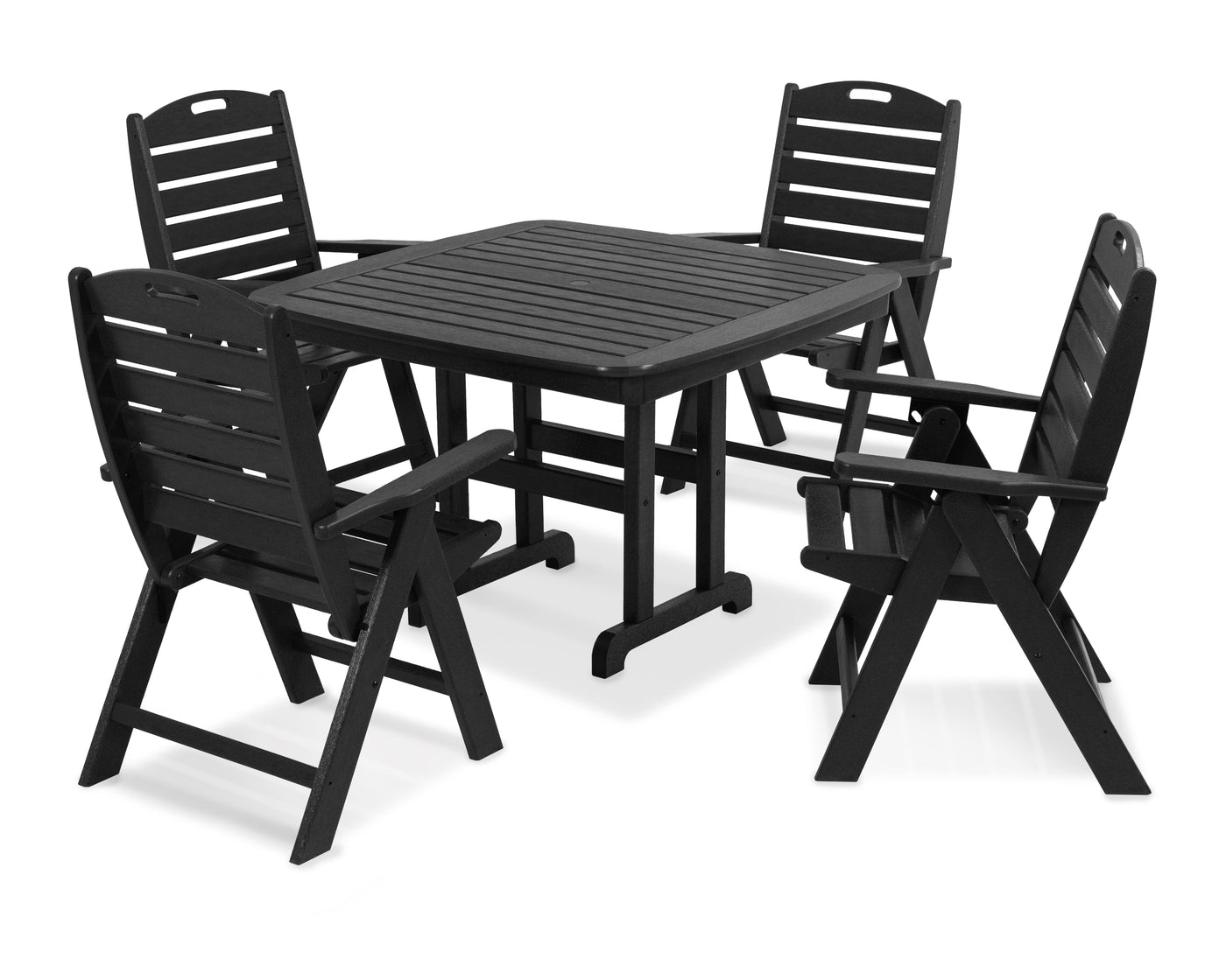 Nautical Highback Chair 5-Piece Dining Set