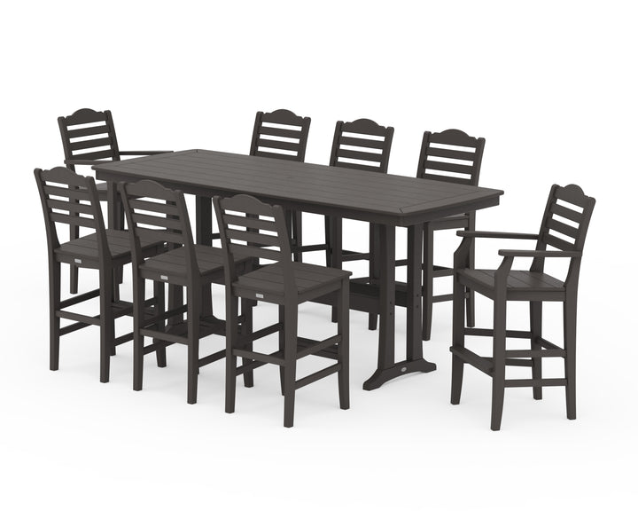 Draper James™ by  POLYWOOD® Savannah 9-Piece Bar Set with Trestle Legs