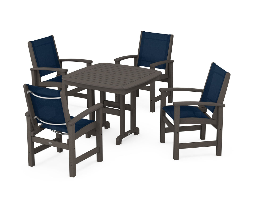 POLYWOOD® Coastal 5-Piece Dining Set
