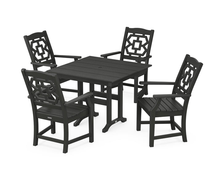 Martha Stewart by POLYWOOD® Chinoiserie 5-Piece Farmhouse Dining Set
