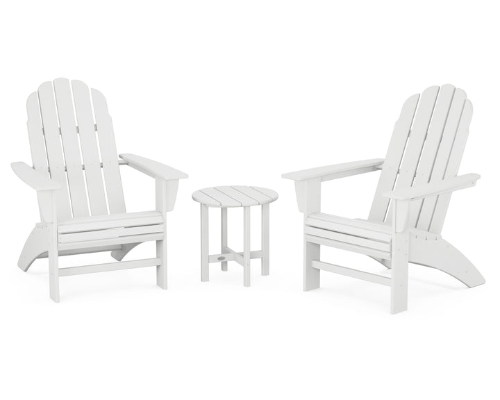 POLYWOOD® Vineyard 3-Piece Curveback Adirondack Set