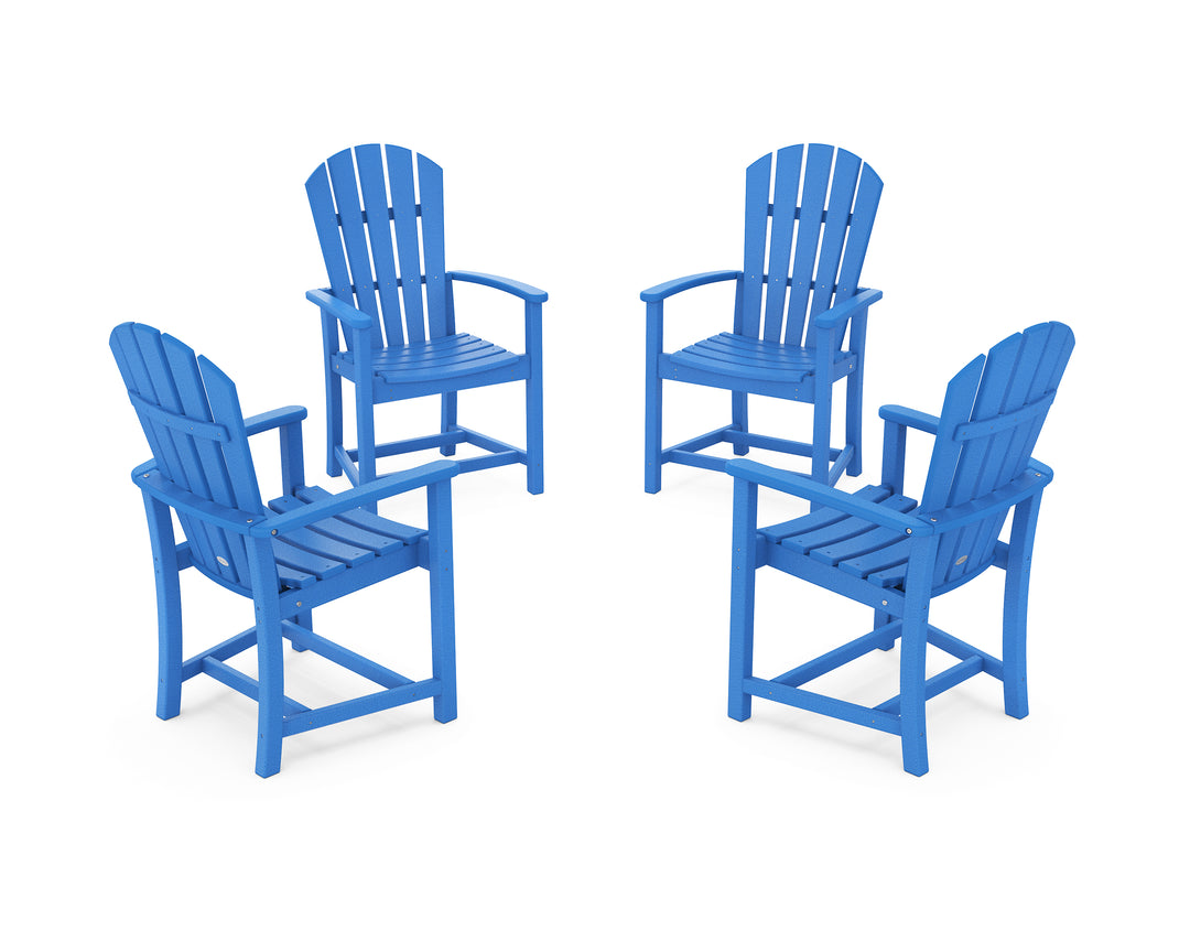 POLYWOOD® Palm Coast 4-Piece Upright Adirondack Conversation Set