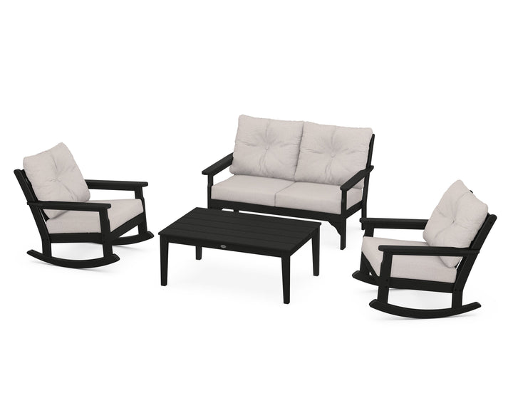 POLYWOOD® Vineyard 4-Piece Deep Seating Rocking Chair Set