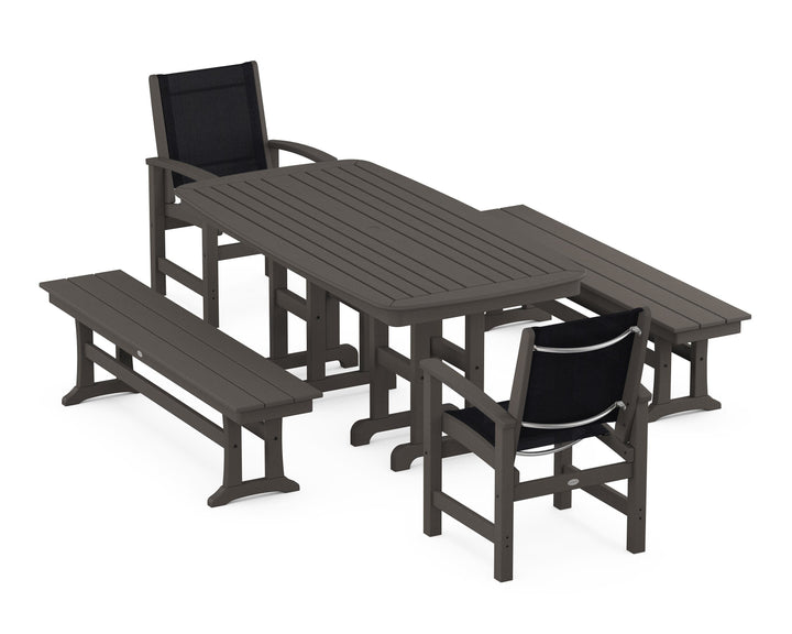 POLYWOOD® Coastal 5-Piece Dining Set