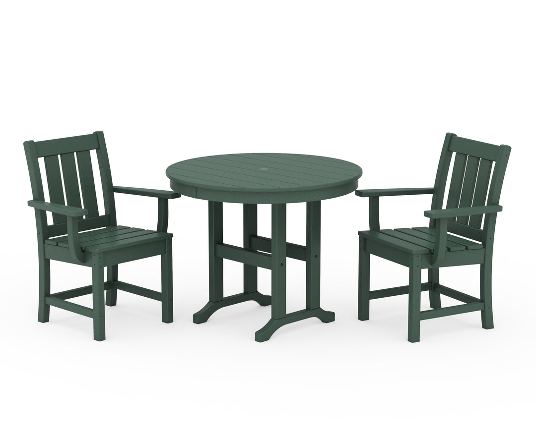 POLYWOOD® Oxford 3-Piece Farmhouse Dining Set