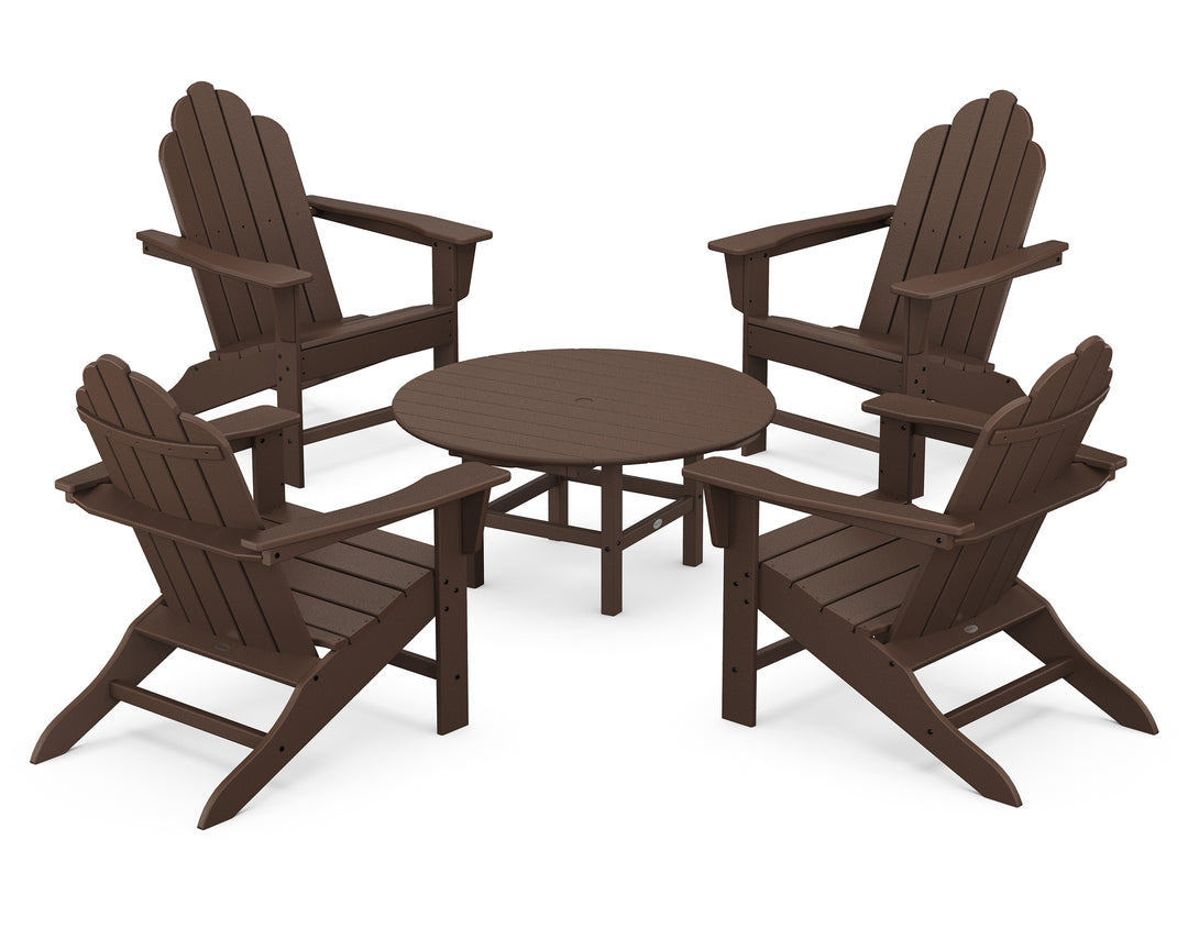 POLYWOOD® Long Island Adirondack 5-Piece Conversation Group